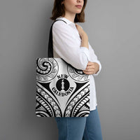 New Caledonia Day Tote Bag Polynesian Curves White Color - Polynesian Pride
