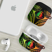 New Caledonia Day AirPods Case Polynesian Curves Reggae Color LT05 - Polynesian Pride