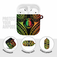 New Caledonia Day AirPods Case Polynesian Curves Reggae Color LT05 - Polynesian Pride
