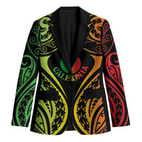 New Caledonia Day Blazer Polynesian Curves Reggae Color - Polynesian Pride