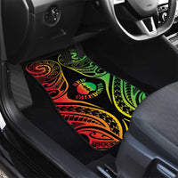 New Caledonia Day Car Mats Polynesian Curves Reggae Color - Polynesian Pride