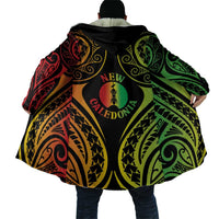 New Caledonia Day Cloak Polynesian Curves Reggae Color - Polynesian Pride