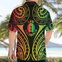 New Caledonia Day Hawaiian Shirt Polynesian Curves Reggae Color LT05 - Polynesian Pride