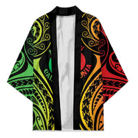 New Caledonia Day Kimono Polynesian Curves Reggae Color - Polynesian Pride