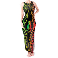 New Caledonia Day Tank Maxi Dress Polynesian Curves Reggae Color LT05 Women Reggae - Polynesian Pride