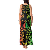 New Caledonia Day Tank Maxi Dress Polynesian Curves Reggae Color LT05 - Polynesian Pride