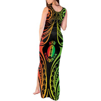 New Caledonia Day Tank Maxi Dress Polynesian Curves Reggae Color LT05 - Polynesian Pride
