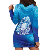 Marshall Islands Manit Day Hoodie Dress Tribal Dolphin With Marshall Seal LT05 - Polynesian Pride