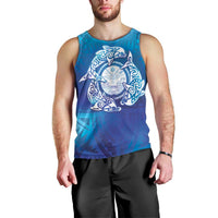 Marshall Islands Manit Day Men Tank Top Tribal Dolphin With Marshall Seal - Polynesian Pride