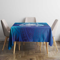 Marshall Islands Manit Day Tablecloth Tribal Dolphin With Marshall Seal - Polynesian Pride
