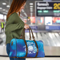 Marshall Islands Manit Day Travel Bag Tribal Dolphin With Marshall Seal - Polynesian Pride