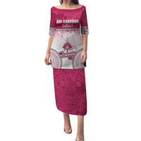 Adi Cakobau School Family Matching Puletasi Dress and Hawaiian Shirt 75th Anniversary LT05 Mom's Dress Pink - Polynesian Pride