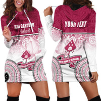 Personalized Adi Cakobau School Hoodie Dress With Fijian Tapa Pattern LT05 - Polynesian Pride