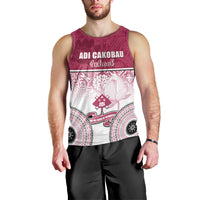 Personalized Adi Cakobau School Men Tank Top With Fijian Tapa Pattern LT05 - Polynesian Pride