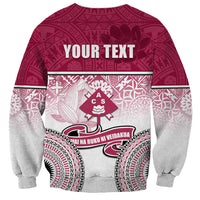 Personalized Adi Cakobau School Sweatshirt With Fijian Tapa Pattern LT05 - Polynesian Pride