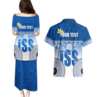 Personalized International School Suva Couples Matching Puletasi Dress and Hawaiian Shirt With Fijian Tapa Pattern LT05 - Polynesian Pride