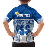 Personalized International School Suva Family Matching Puletasi Dress and Hawaiian Shirt With Fijian Tapa Pattern LT05 - Polynesian Pride