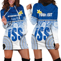 Personalized International School Suva Hoodie Dress With Fijian Tapa Pattern LT05 - Polynesian Pride
