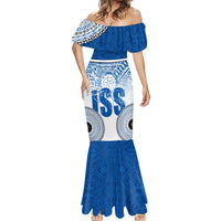 Personalized International School Suva Mermaid Dress With Fijian Tapa Pattern LT05 - Polynesian Pride