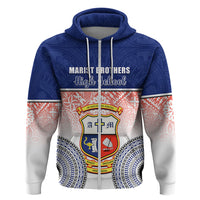 Personalized Marist Brothers High School Hoodie With Fijian Tapa Pattern LT05 - Polynesian Pride