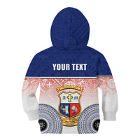 Personalized Marist Brothers High School Kid Hoodie With Fijian Tapa Pattern LT05 - Polynesian Pride
