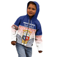 Personalized Marist Brothers High School Kid Hoodie With Fijian Tapa Pattern LT05 - Polynesian Pride