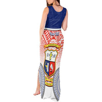 Personalized Marist Brothers High School Tank Maxi Dress With Fijian Tapa Pattern LT05 - Polynesian Pride
