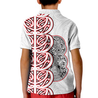 Aotearoa New Zealand Kid Polo Shirt Maori Marae Pattern Tiki LT05 - Polynesian Pride