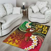 Vanuatu Christmas Area Rug Ni-Van Santa Retro Style LT05 - Polynesian Pride