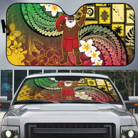 Vanuatu Christmas Auto Sun Shade Ni-Van Santa Retro Style - Polynesian Pride