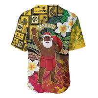 Vanuatu Christmas Baseball Jersey Ni-Van Santa Retro Style - Polynesian Pride