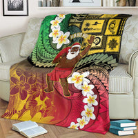 Vanuatu Christmas Blanket Ni-Van Santa Retro Style - Polynesian Pride