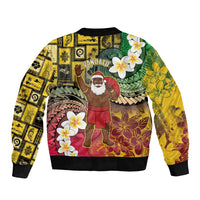 Vanuatu Christmas Bomber Jacket Ni-Van Santa Retro Style LT05 - Polynesian Pride