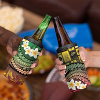 Vanuatu Christmas 4 in 1 Can Cooler Tumbler Ni-Van Santa Retro Style - Polynesian Pride