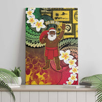 Vanuatu Christmas Canvas Wall Art Ni-Van Santa Retro Style - Polynesian Pride