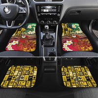 Vanuatu Christmas Car Mats Ni-Van Santa Retro Style LT05 Set 4pcs Colorful - Polynesian Pride
