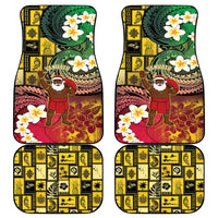 Vanuatu Christmas Car Mats Ni-Van Santa Retro Style LT05 - Polynesian Pride