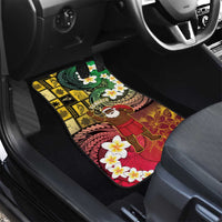 Vanuatu Christmas Car Mats Ni-Van Santa Retro Style LT05 - Polynesian Pride