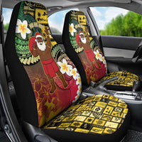 Vanuatu Christmas Car Seat Cover Ni-Van Santa Retro Style - Polynesian Pride
