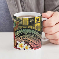 Vanuatu Christmas Ceramic Mug Ni-Van Santa Retro Style - Polynesian Pride