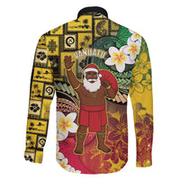 Vanuatu Christmas Family Matching Puletasi and Hawaiian Shirt Ni-Van Santa Retro Style - Polynesian Pride