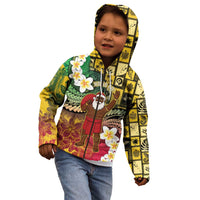 Vanuatu Christmas Kid Hoodie Ni-Van Santa Retro Style - Polynesian Pride