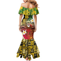 Vanuatu Christmas Mermaid Dress Ni-Van Santa Retro Style - Polynesian Pride