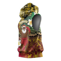 Vanuatu Christmas Sleeveless Hoodie Ni-Van Santa Retro Style - Polynesian Pride