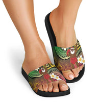Vanuatu Christmas Slide Sandals Ni-Van Santa Retro Style LT05 - Polynesian Pride
