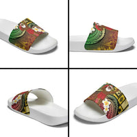 Vanuatu Christmas Slide Sandals Ni-Van Santa Retro Style LT05 - Polynesian Pride