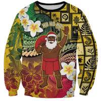 Vanuatu Christmas Sweatshirt Ni-Van Santa Retro Style LT05 Unisex Colorful - Polynesian Pride