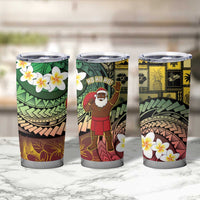 Vanuatu Christmas Tumbler Cup Ni-Van Santa Retro Style - Polynesian Pride