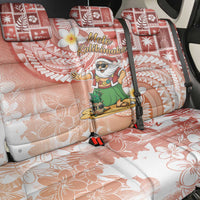 Hawaii Mele Kalikimaka Back Car Seat Cover Hula Santa Retro Style Red - Polynesian Pride