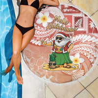 Hawaii Mele Kalikimaka Beach Blanket Hula Santa Retro Style Red - Polynesian Pride